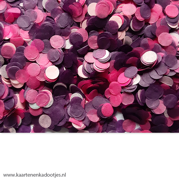 Confetti 1 gram paars/pink/roze en Kadootjes